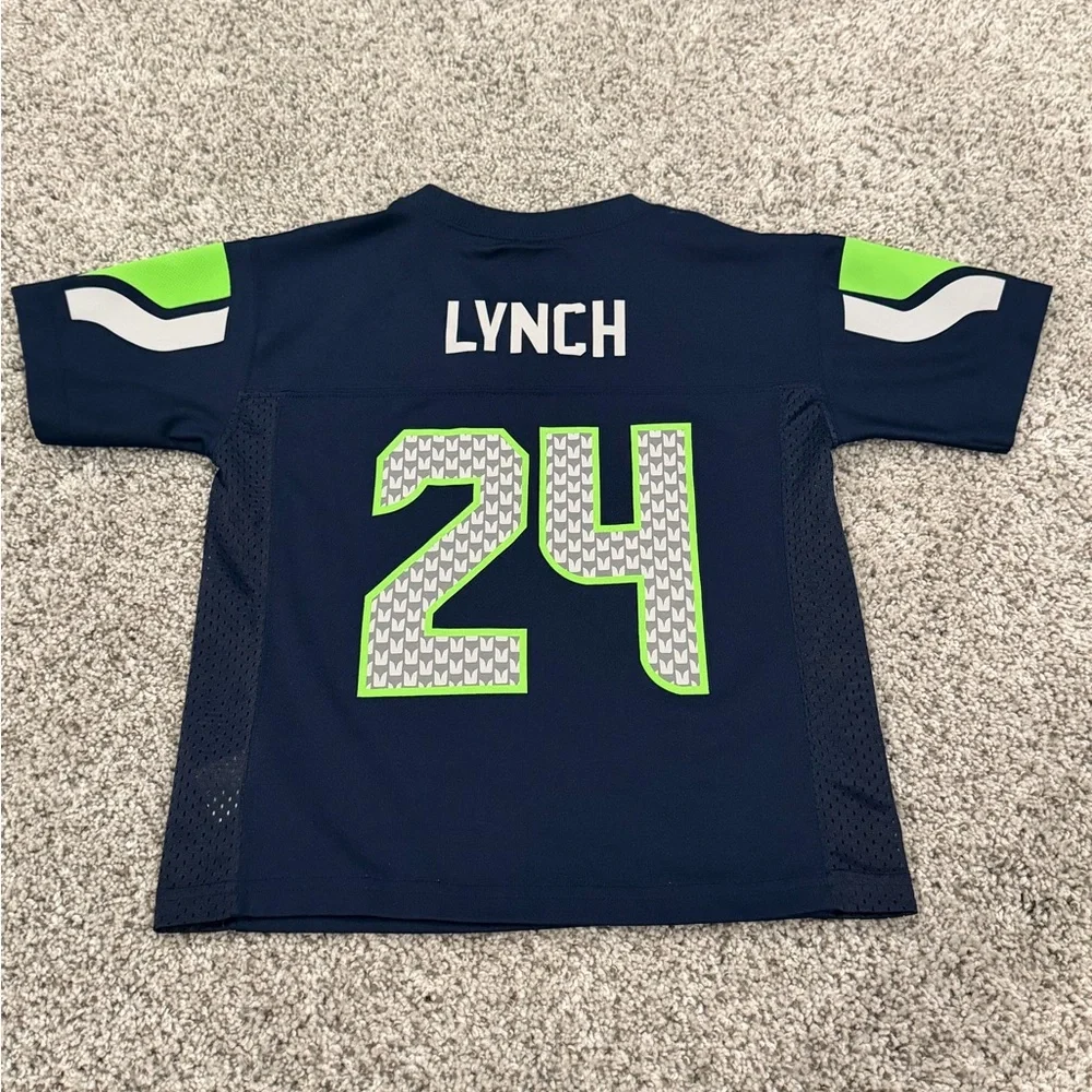 Youth size 4 Seahawks Jersey - Lynch - Picture 2 of 2